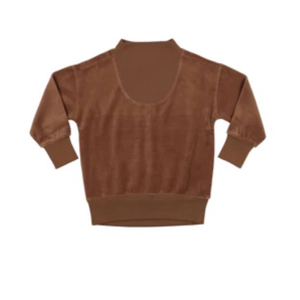 Coco blanc Brown velour  Sweatshirt